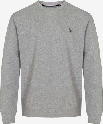 U.S. POLO ASSN. Sweatshirt 'Adler' in Grijs: voorkant