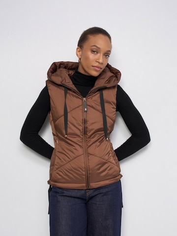 Salsa Jeans Bodywarmer in Bruin: voorkant