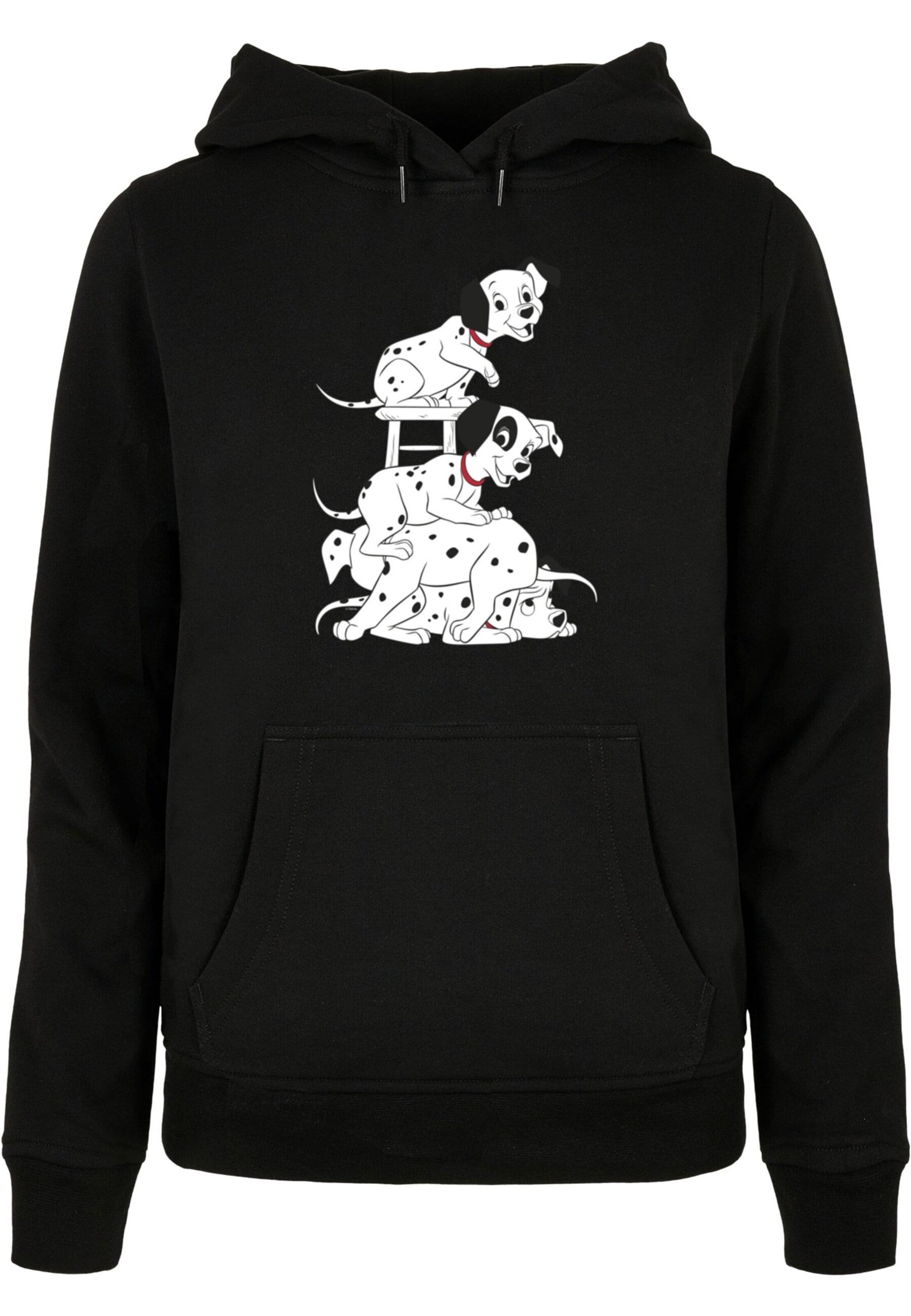 ABSOLUTE CULT Sweatshirt '101 Dalmatiner - Chair' in Zwart: voorkant