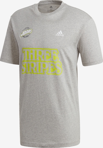 ADIDAS PERFORMANCE Funktionsshirt 'Lucky 8' in Grau: Vorderseite