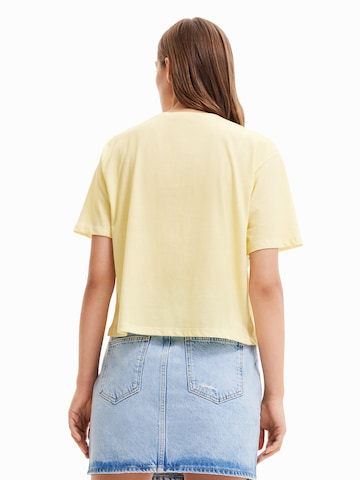 T-shirt 'Palmer' Desigual en jaune