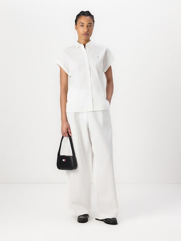TOMMY HILFIGER Regular Bandplooibroek in Wit