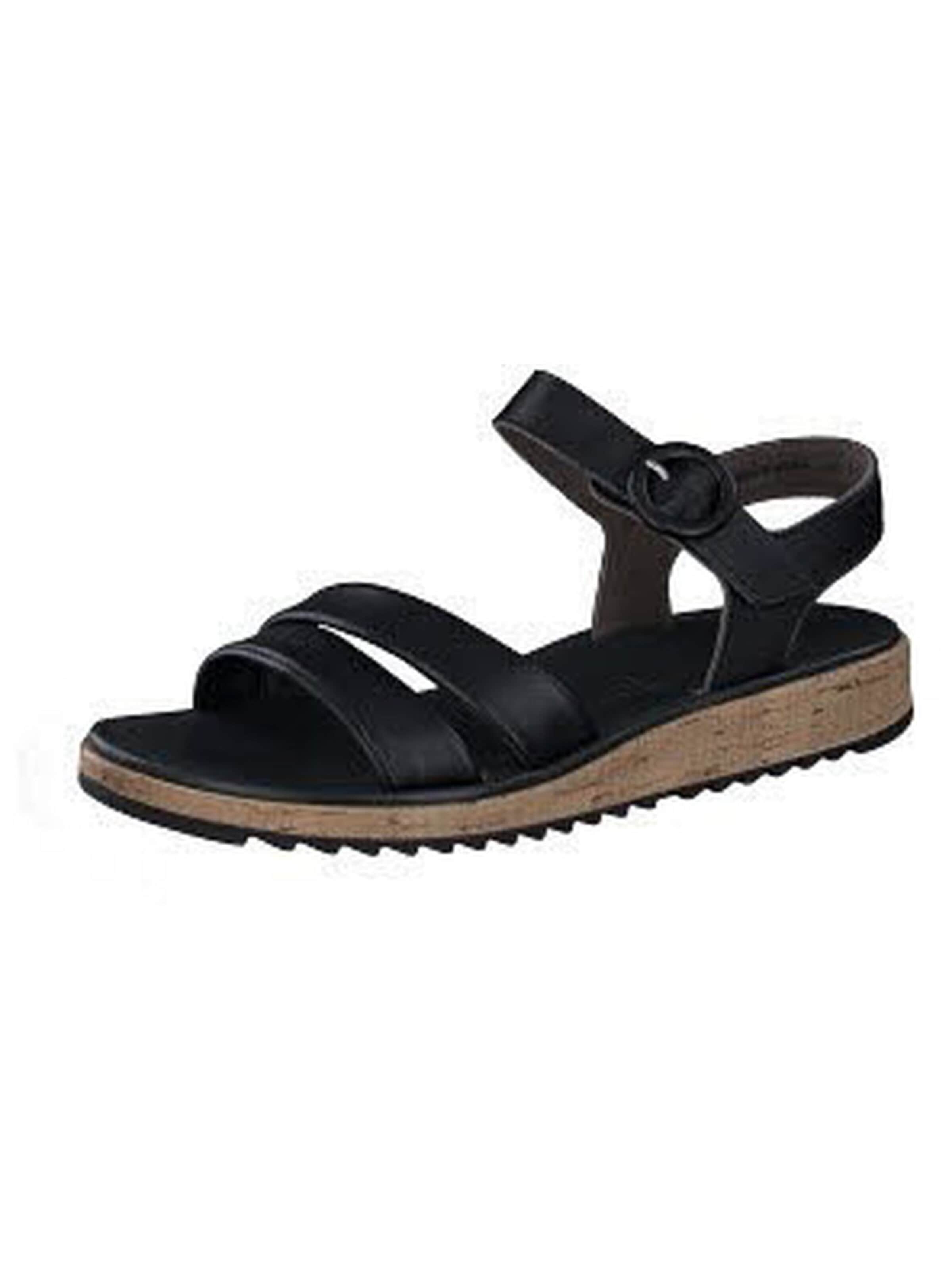 Paul Green - Sandalias 'Sandalette Damen 6112-027 Echtleder in schwarz' en negro: frente