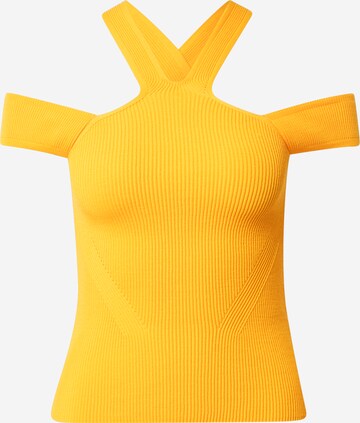 River Island Knitted Top in Orange: front