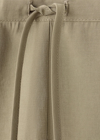 MANGO Wide Leg Hose 'Vero' in Grün