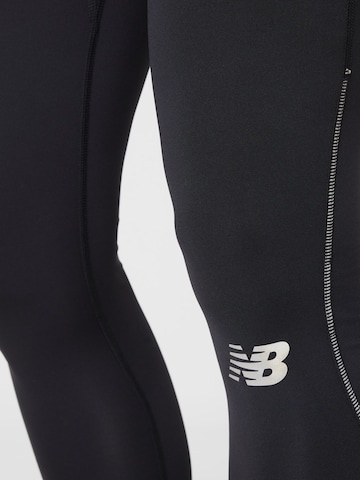 new balance Skinny Sporthose in Schwarz