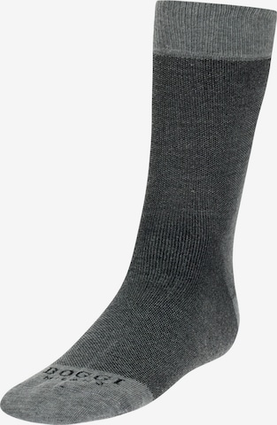 Chaussettes Boggi Milano en gris : devant