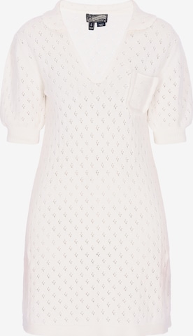 DreiMaster Vintage Kleid in Weiß: Vorderseite