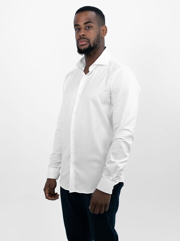 Vercate Slim Fit Businesshemd 'No. 1'‌‌‌‌‌‌‌‌ in Weiß