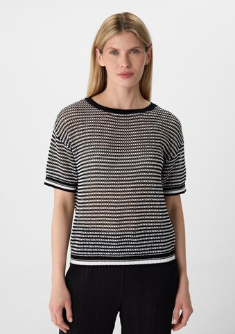 comma casual identity Sweater in Black: front