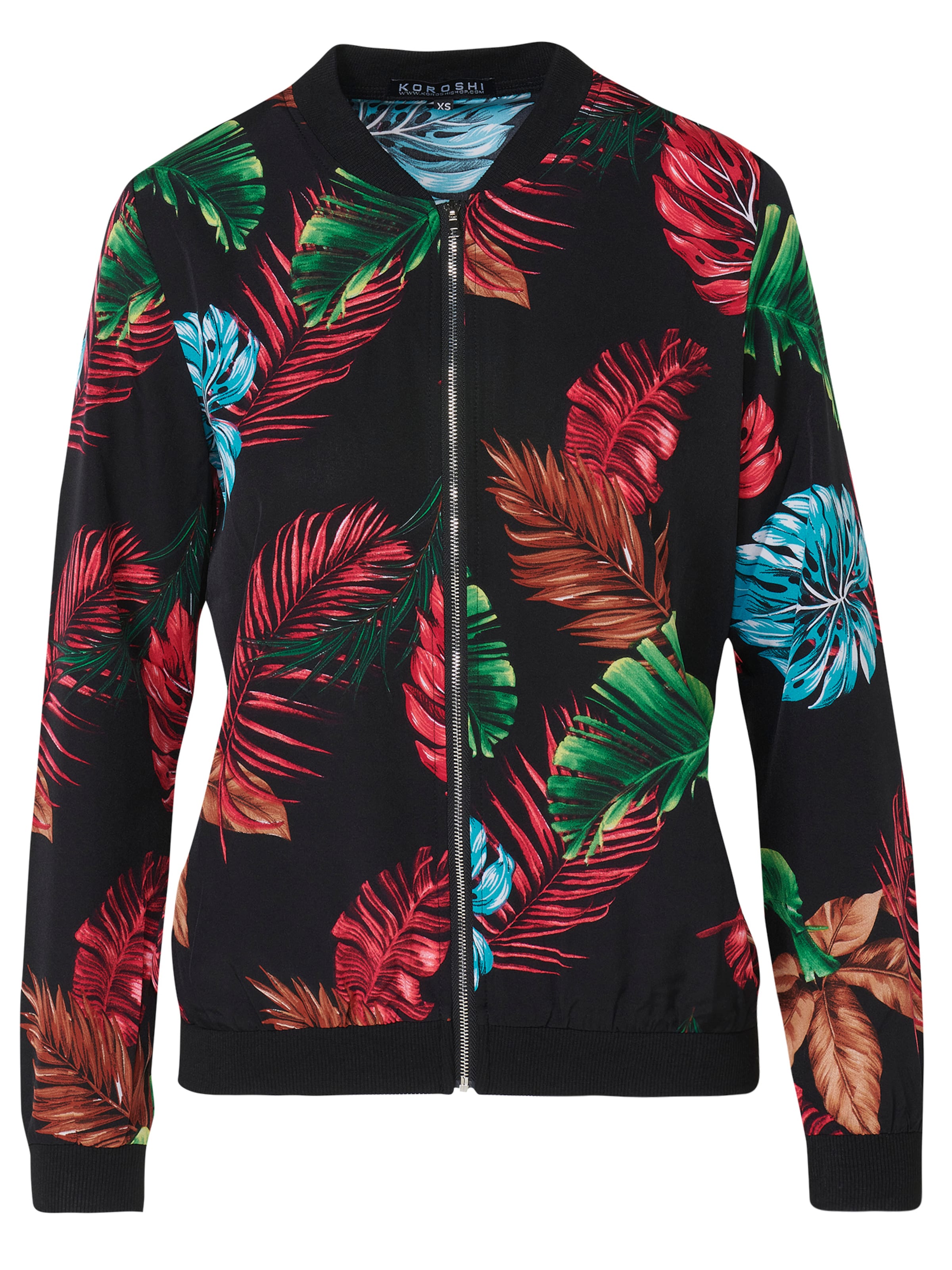 Giacca di mezza stagione di KOROSHI in nero: frontale