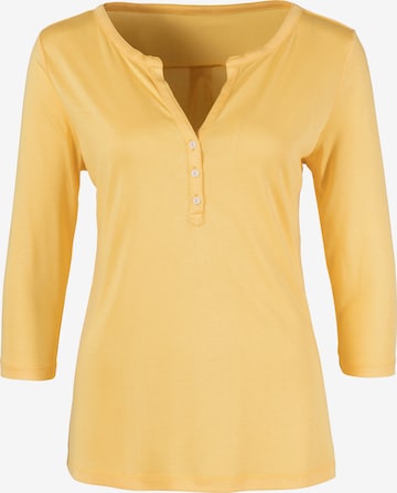 LASCANA Shirt in Yellow