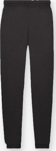 FRUIT OF THE LOOM Regular Broek 'Sweatpants with cuffs for kids' in Zwart: voorkant