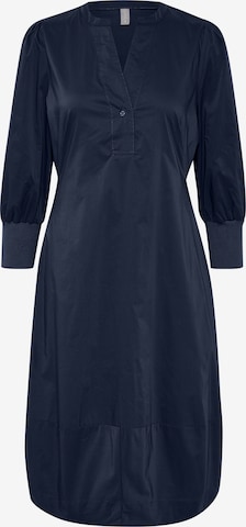 Robe-chemise 'antoinett' CULTURE en bleu : devant