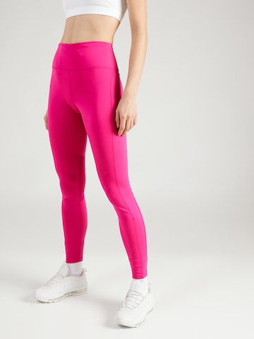Skinny Pantalon de sport NIKE en rose : devant