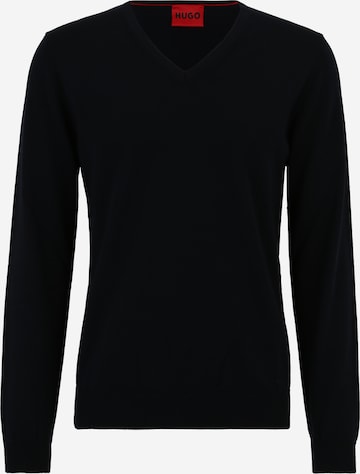 HUGO Sweater 'San Vredo' in Blue: front