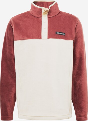 Pull-over de sport COLUMBIA en rouge : devant