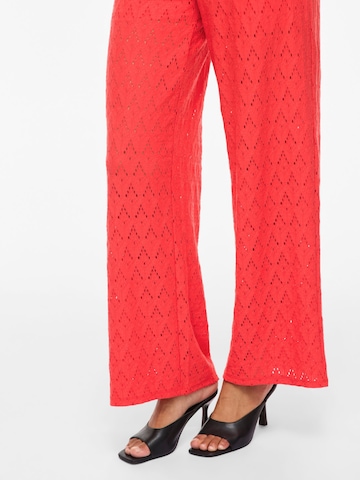 Wide Leg Pantalon 'VIAmalina' VILA en rouge