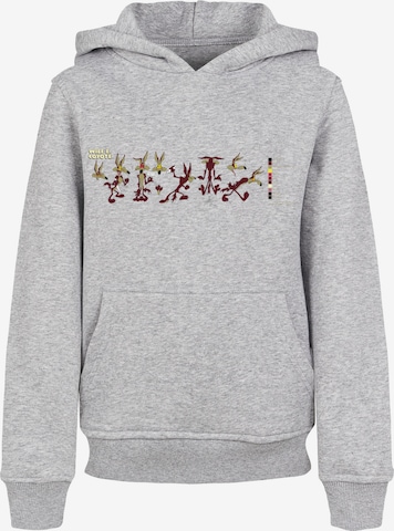 F4NT4STIC Sweatshirt 'Looney Tunes Wile E Coyote Colour Code' in Grey: front