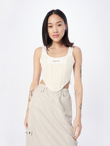 House of Sunny Top in Beige: voorkant