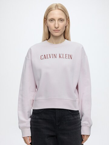 Calvin Klein Jeans Свитшот в Ярко-розовый: спереди