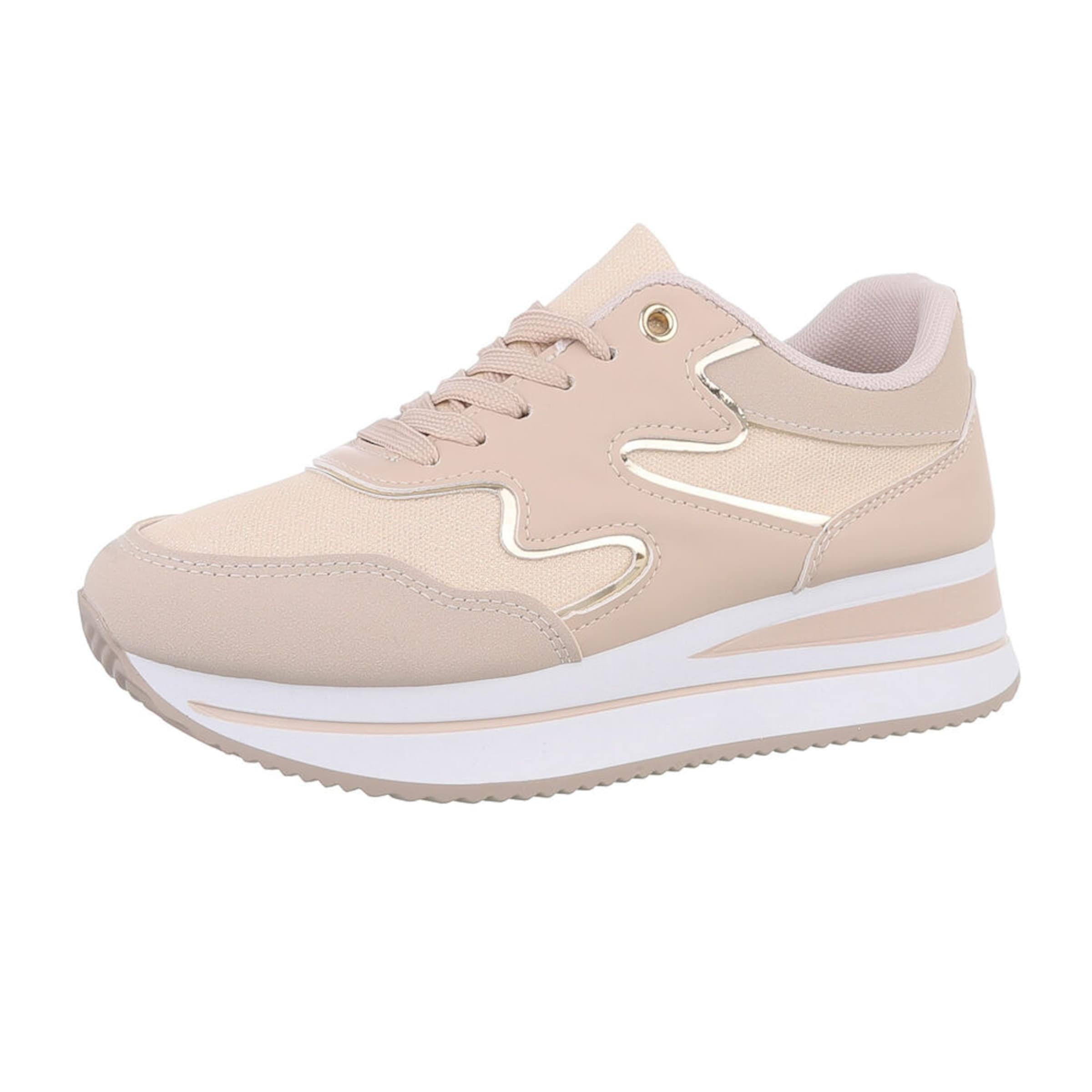 Ital-Design Sneaker low in Beige: Vorderseite