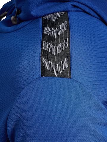Hummel Athletic Zip-Up Hoodie 'AUTHENTIC' in Blue