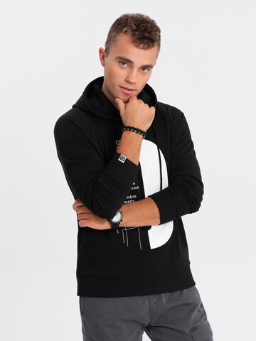 Ombre Sweatshirt in Zwart