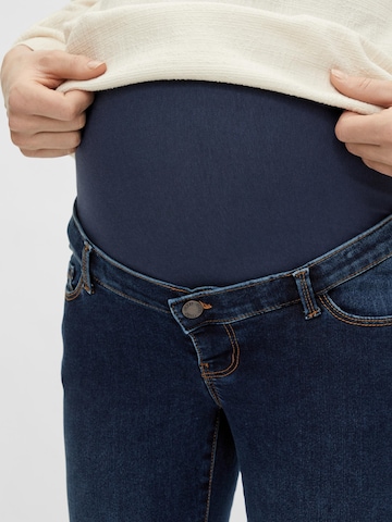 Skinny Jeans 'Banda' di MAMALICIOUS in blu