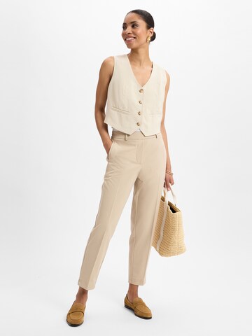 Someday Slimfit Bandplooibroek ' Charlie ' in Beige