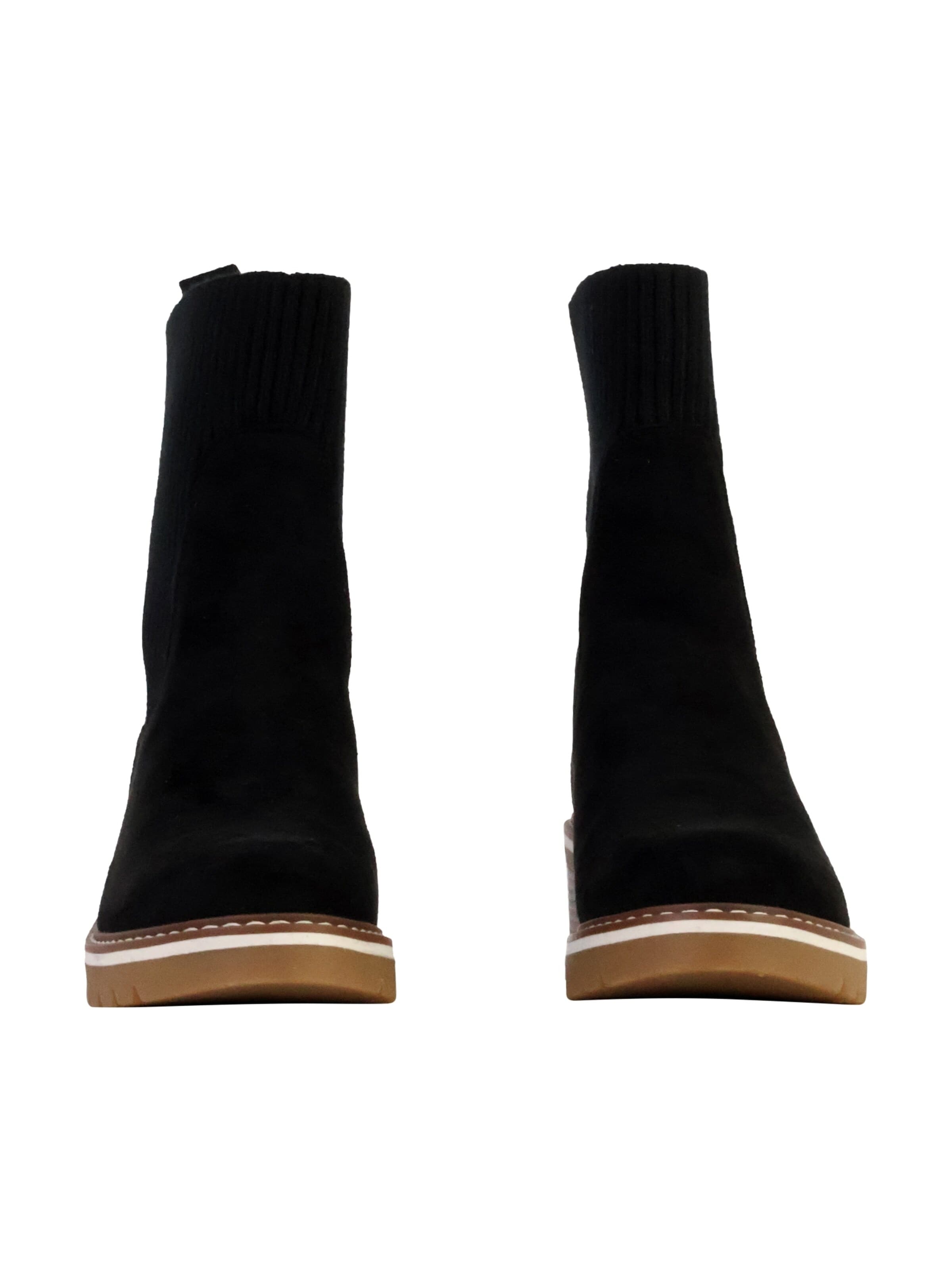 Bottines 'Stiefeletten zum Hineinschlüpfen' The Divine Factory en noir