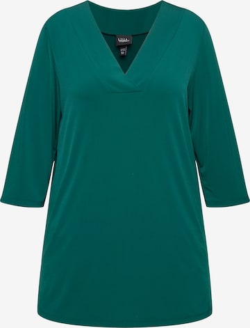T-shirt Ulla Popken en vert : devant