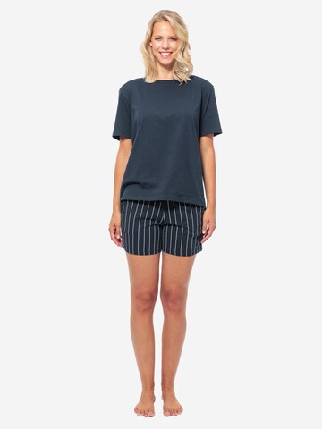 SCHIESSER Pajama 'Organic Cotton' in Blue