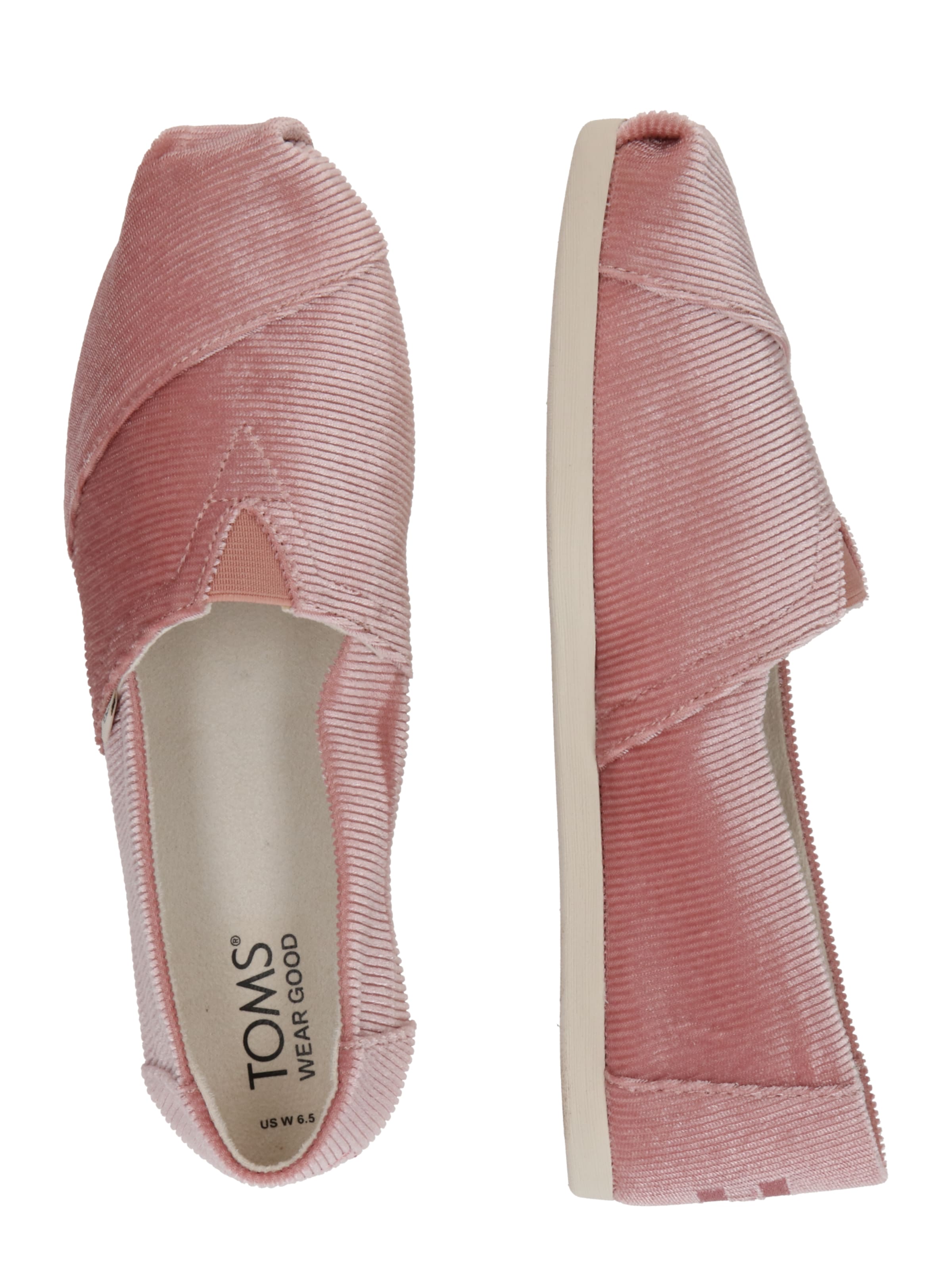 TOMS Шлепанцы 'ALPARGATA' в Ярко-розовый: сбоку