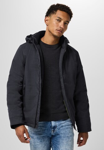 Street One MEN Jacke mit abnehmbarer Kapuze in Grau: Vorderseite