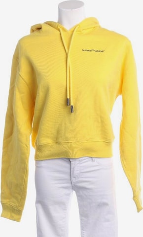 Off-White Sweatshirt / Sweatjacke S in Gelb: predná strana