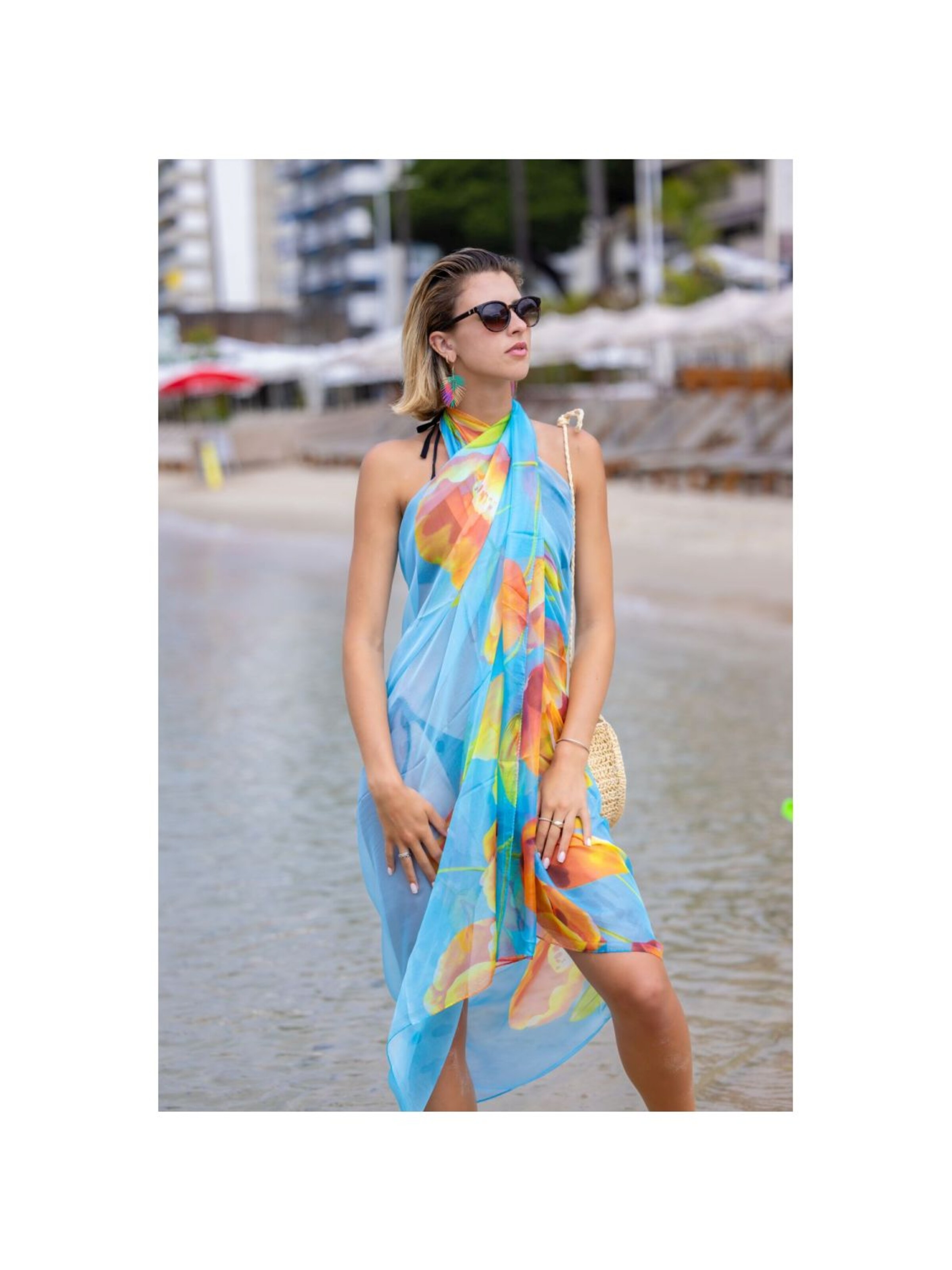 alberto cabale - Vestido de playa 'NELLA' en azul