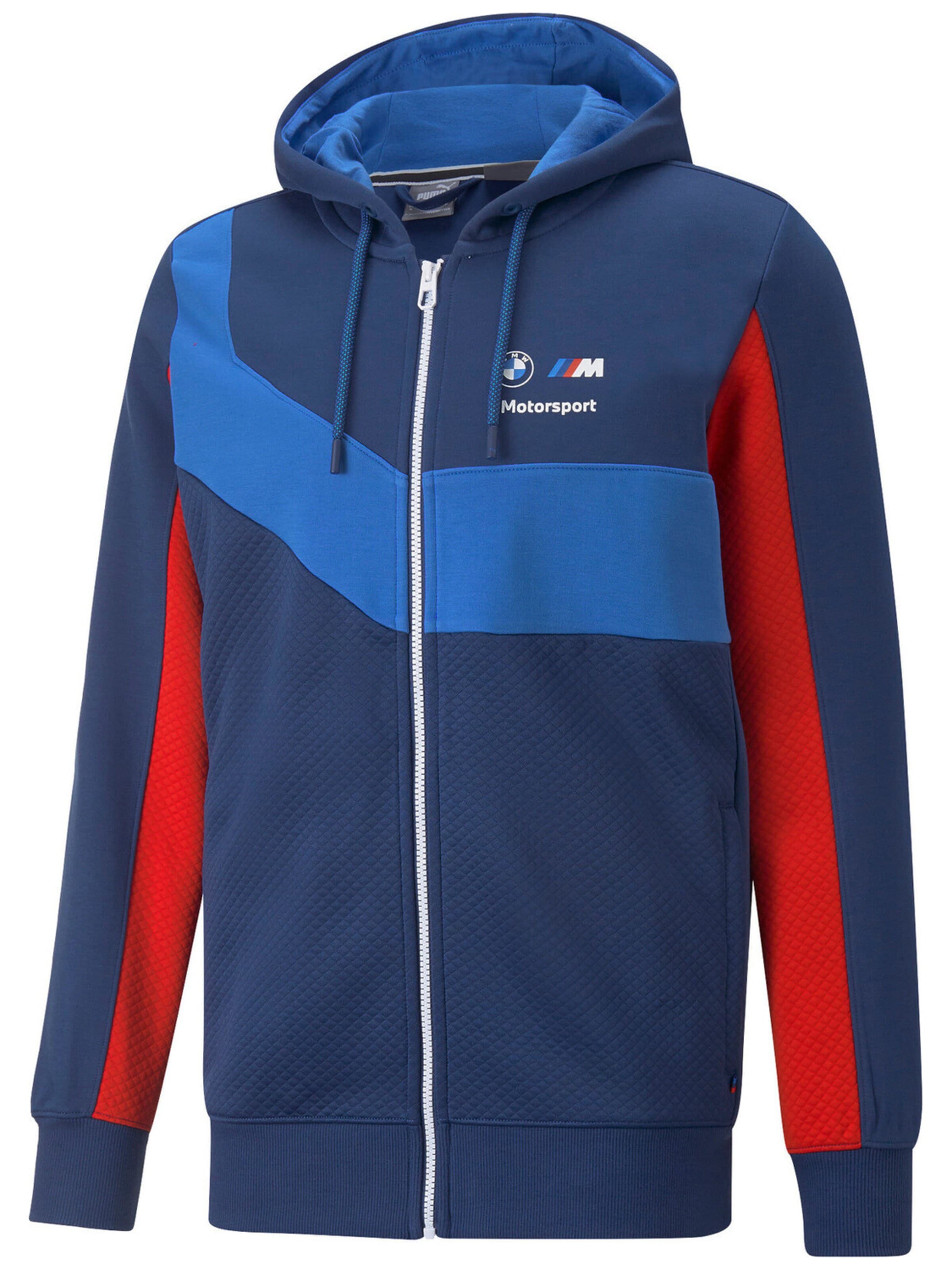 Giacca di felpa 'Puma Bmw Hdd Sweat Jacket' di PUMA in blu: frontale