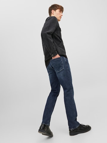 JACK & JONES Slimfit Τζιν 'Clark Evan' σε μπλε