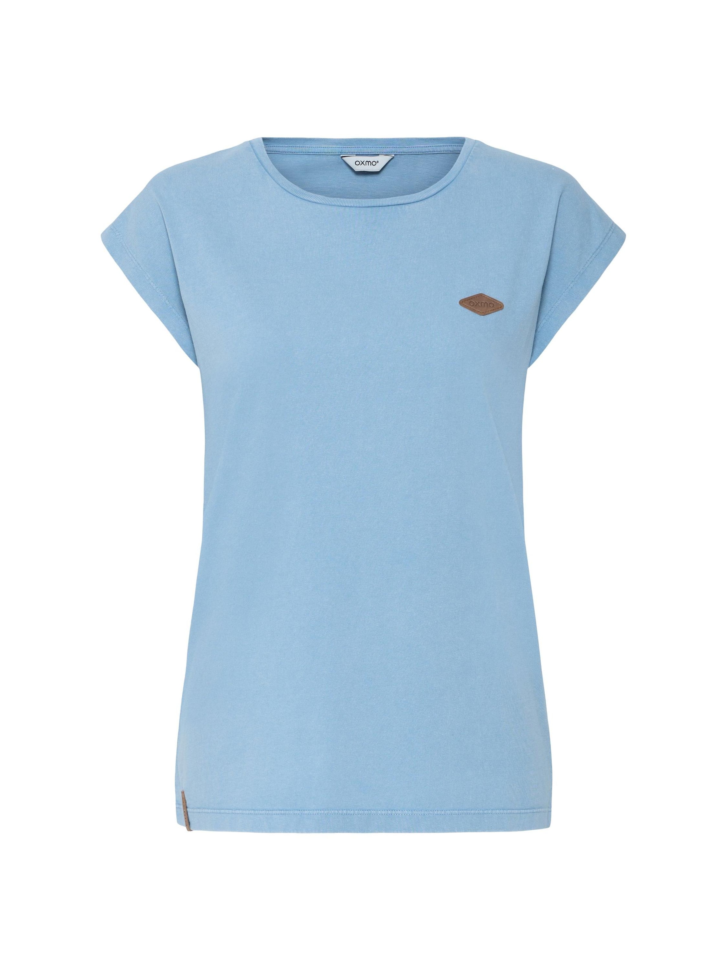 Oxmo Shirt ' OXSille ' in Blauw: voorkant