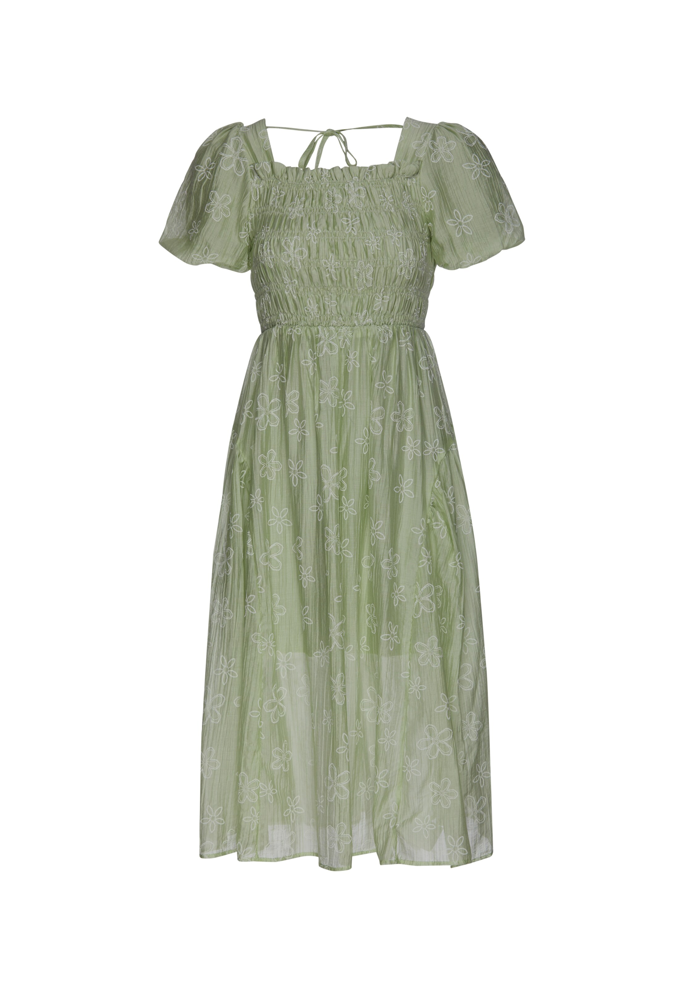 Robe Usha en vert : devant