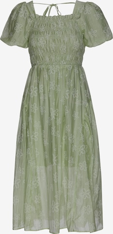 Robe Usha en vert : devant