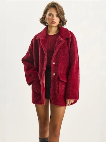 Bianco Lucci - Sobretudo de inverno em vermelho: frente