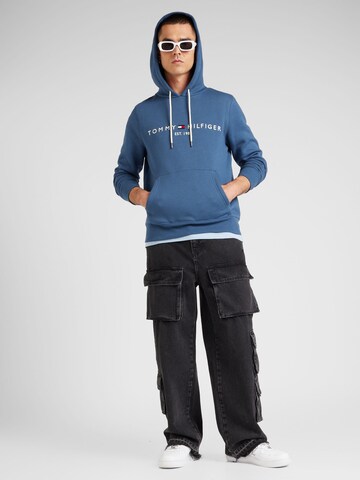 mėlyna TOMMY HILFIGER Standartinis modelis Megztinis be užsegimo