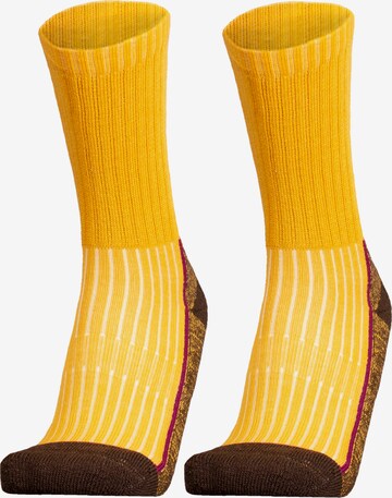 UphillSport Athletic Socks 'SAANA' in Yellow