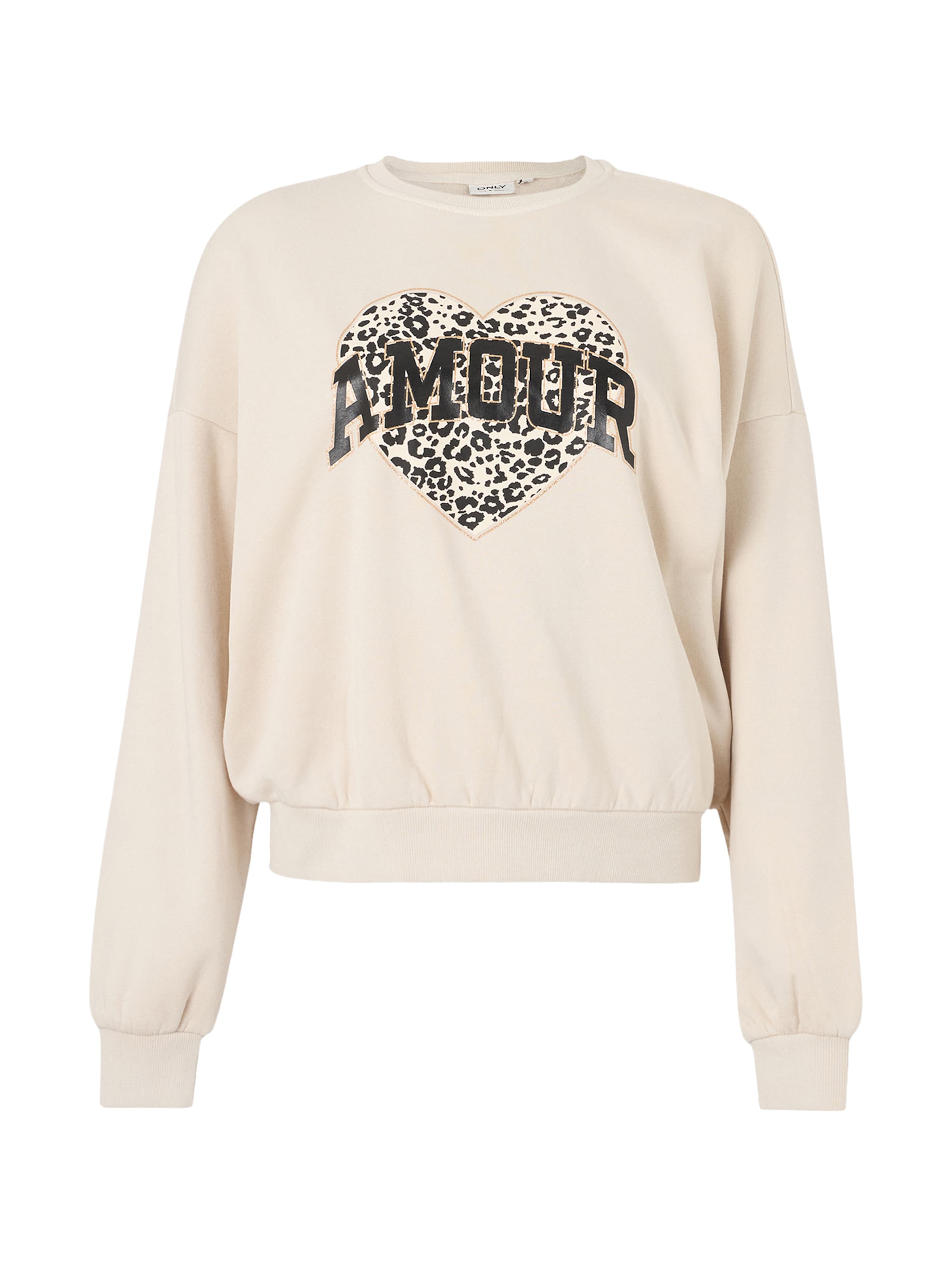 ONLY Μπλούζα φούτερ 'ONLLAUREN' σε μπεζ: μπροστά