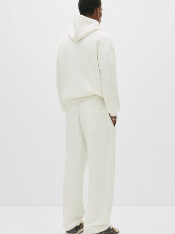Pull&Bear Loosefit Nadrág - fehér