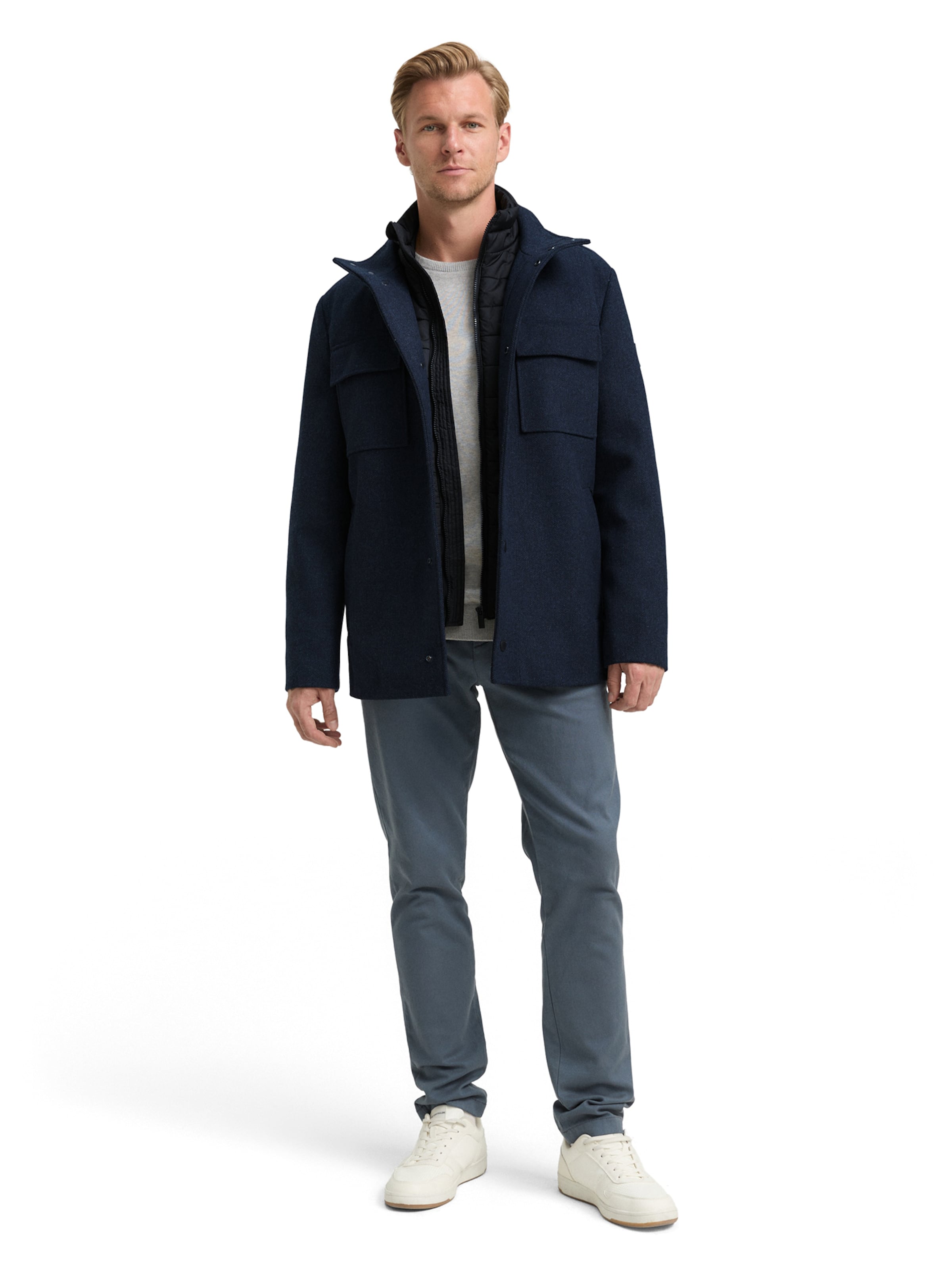 TOM TAILOR Kevad-sügisjope, värv sinine