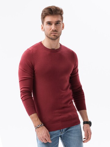 Pull-over Ombre en rouge : devant