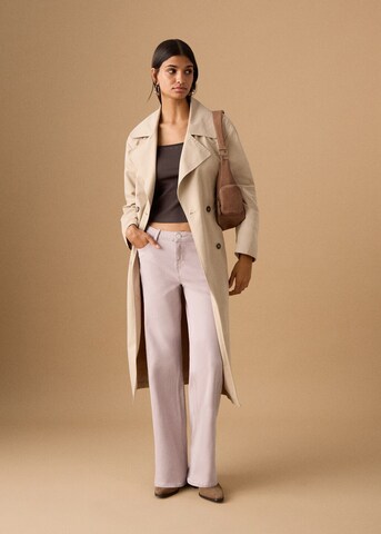 MANGO TEEN Wide leg Jeans 'Hope' in Pink: front